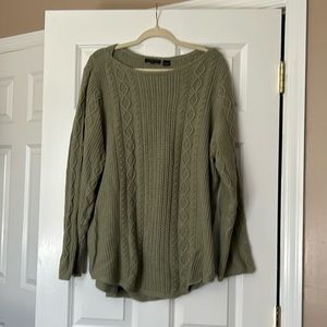 Jeanne Pierre (1X) light green sweater
